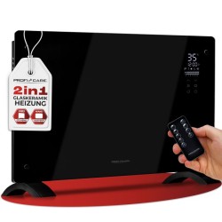 Convecteur en verre 2000W Noir Proficare PC-GKH3119-Noir