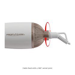 Proficare blower brush PC-HAS 3011 White