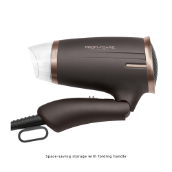 Folding hair dryer 1400W Proficare brown PC-HT 3009 Brown