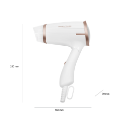 Sèche-cheveux pliable 1400W Proficare blanc PC-HT 3009 Blanc