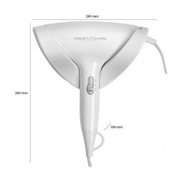 Proficare PC-HT 3044 1800W Compact Wall-Mounted Hairdryer White