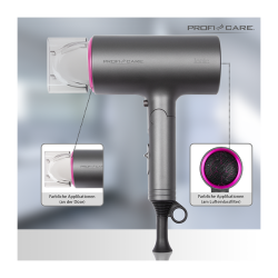 ProfiCare PC-HT 3073 Folding Hairdryer 1600W Pink
