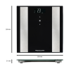 Proficare PC-PW 3007 FA Black 8-in-1 bathroom scale