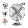 Ventilateur de table design Inox 25 cm Proficare PC-VL 3062 M
