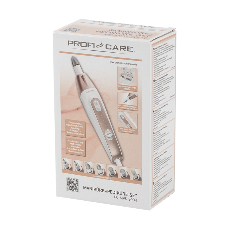 Set manucure pedicure proficare pc mps 3004 blanc