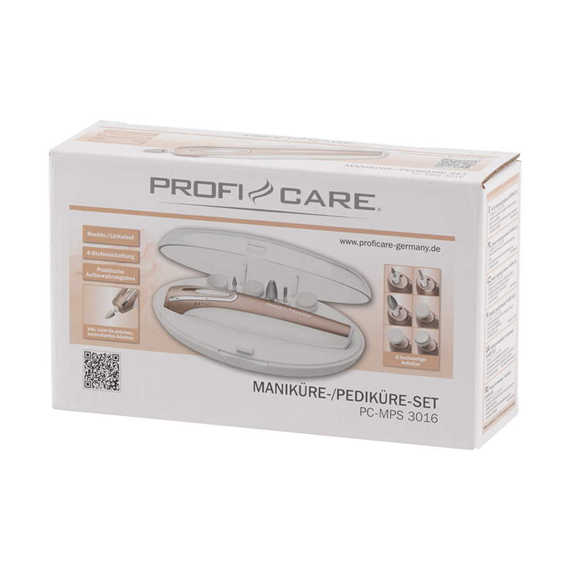 Manicure pedicure Proficare 3016 PC-MPS White set