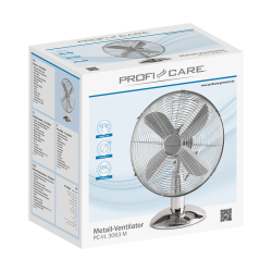 Stainless steel design table fan 30 cm Proficare PC-VL 3063 M