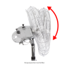 40cm Proficare PC-VL 3064 MS stainless steel pedestal fan