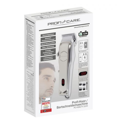Tondeuse à cheveux/barbe professionnelle Proficare PC-HSM/R3100-Inox