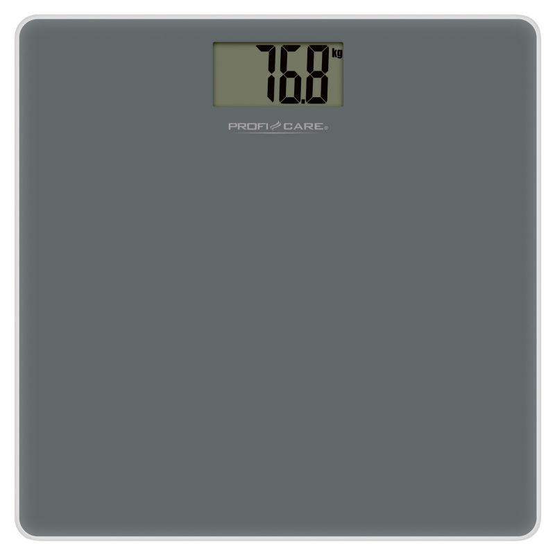 Glass bathroom scale ProficareGrey PC-PW 3122 Grey