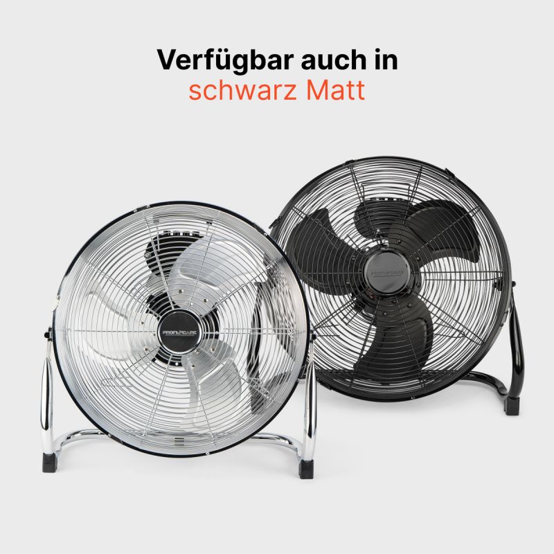Stainless steel designer air fan Black 40cm Proficare PC-VL 3065 WM Black