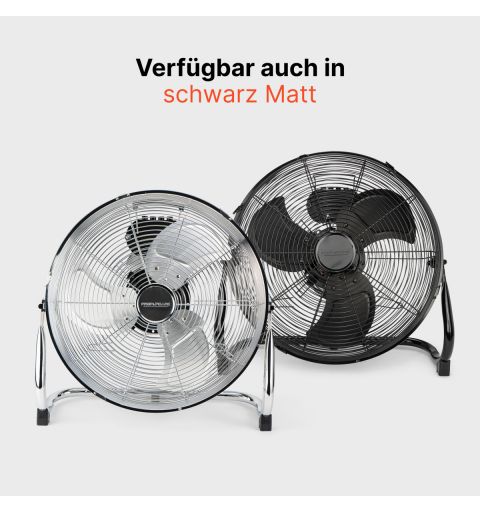 Stainless steel designer air fan Black 40cm Proficare PC-VL 3065 WM Black