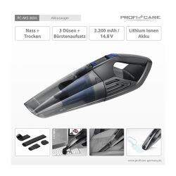 Aspirateur à main eau et poussière Proficare PC-AKS 3034 Anthracite