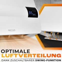 Chauffage mural en céramique Blanc Proficare PC-HL3116-Blanc