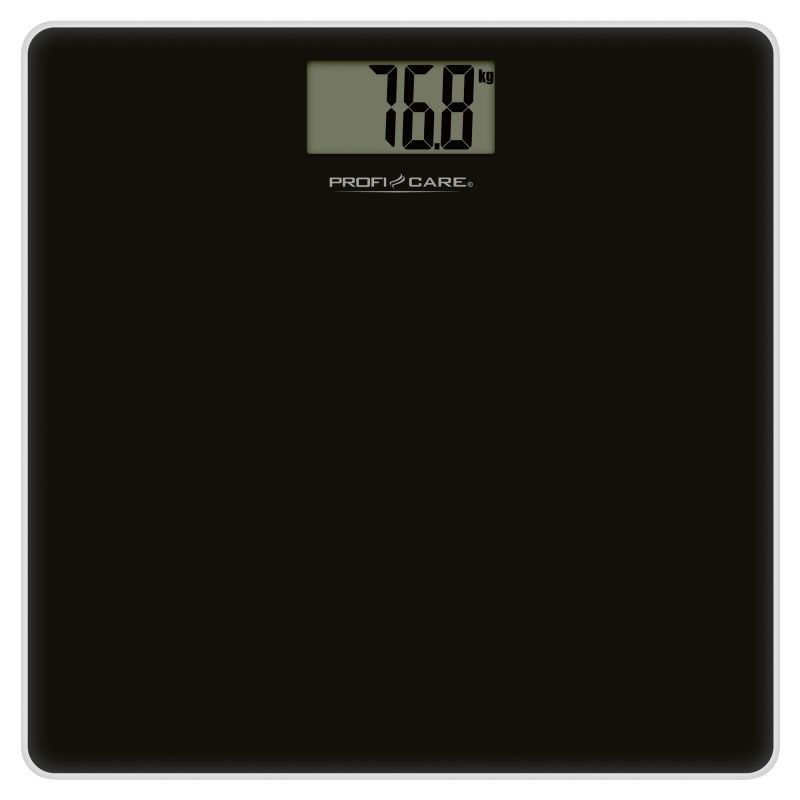 Electronic bathroom scale with proficare Black LCD display PC-PW3122-Black
