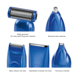 Rasoir Tondeuse 4 en 1 Proficare PC-BHT 3015 Bleu