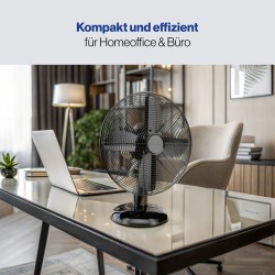 Ventilateur de table design Noir 30 cm Proficare PC-VL3063M-Noir
