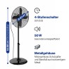 Ventilateur sur pied design Noir 40cm Proficare PC-VL3064MS-Noir
