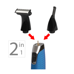 Rasoir Tondeuse 2 en 1 blue Proficare PC-BHT 3074 Bleu