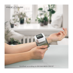 Proficare Wrist Blood Pressure Monitor PC-BMG 3018 White